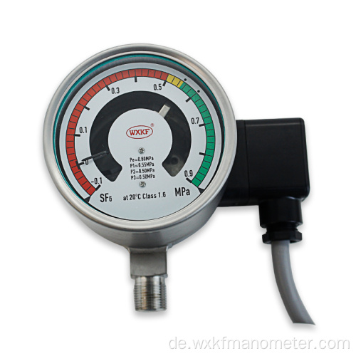 100 mm SF6 Gasdichte Monitore mit Alarmkontakten Kombinieren Sie die Schaltfunktion